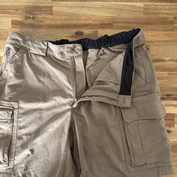 Duluth Trading Cargo Shorts Men’s XL Brown Beige Utility Work Heavy Fabric - Picture 5 of 13